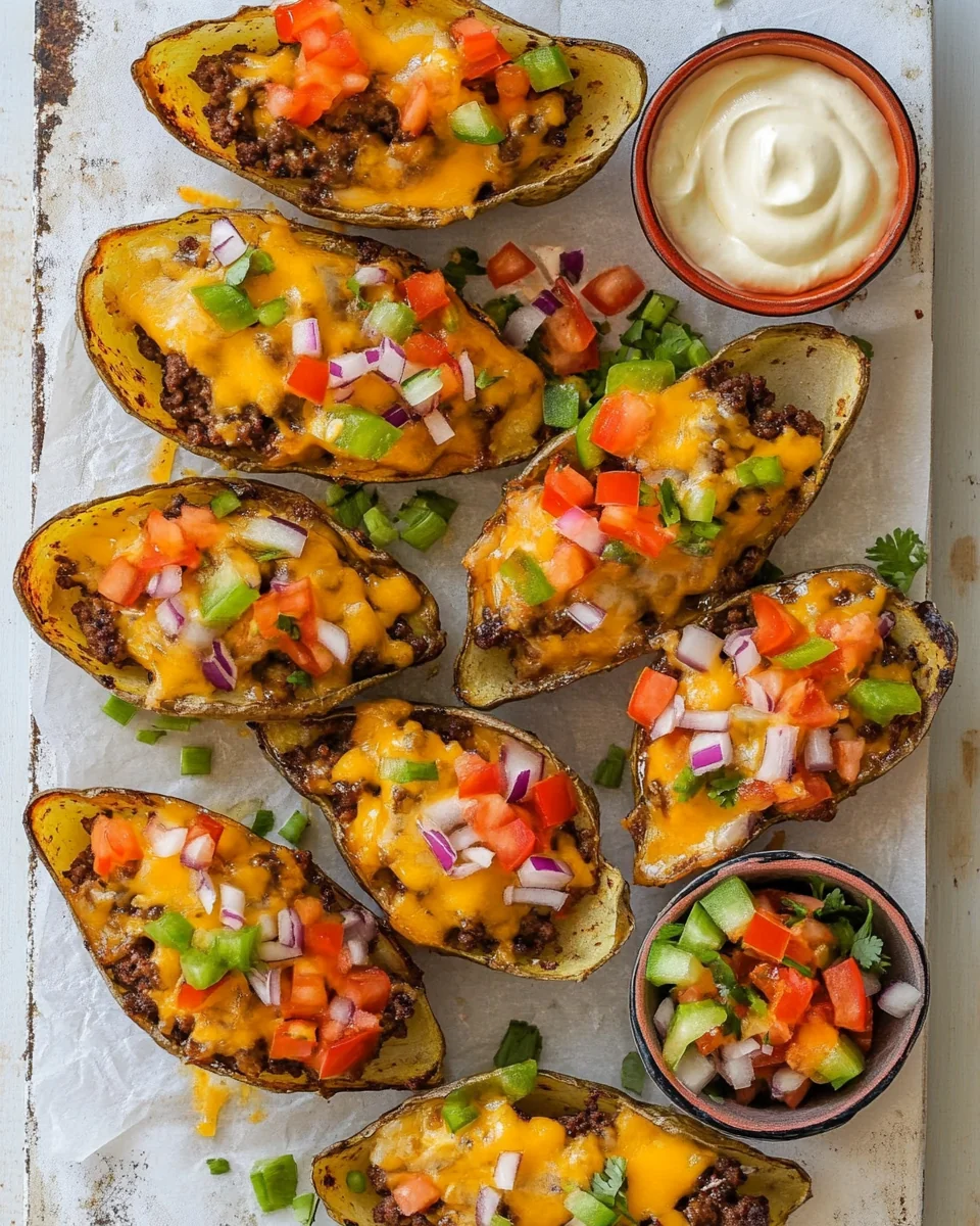 Savory Cheeseburger Potato Skins for a Cozy Night In - additional image