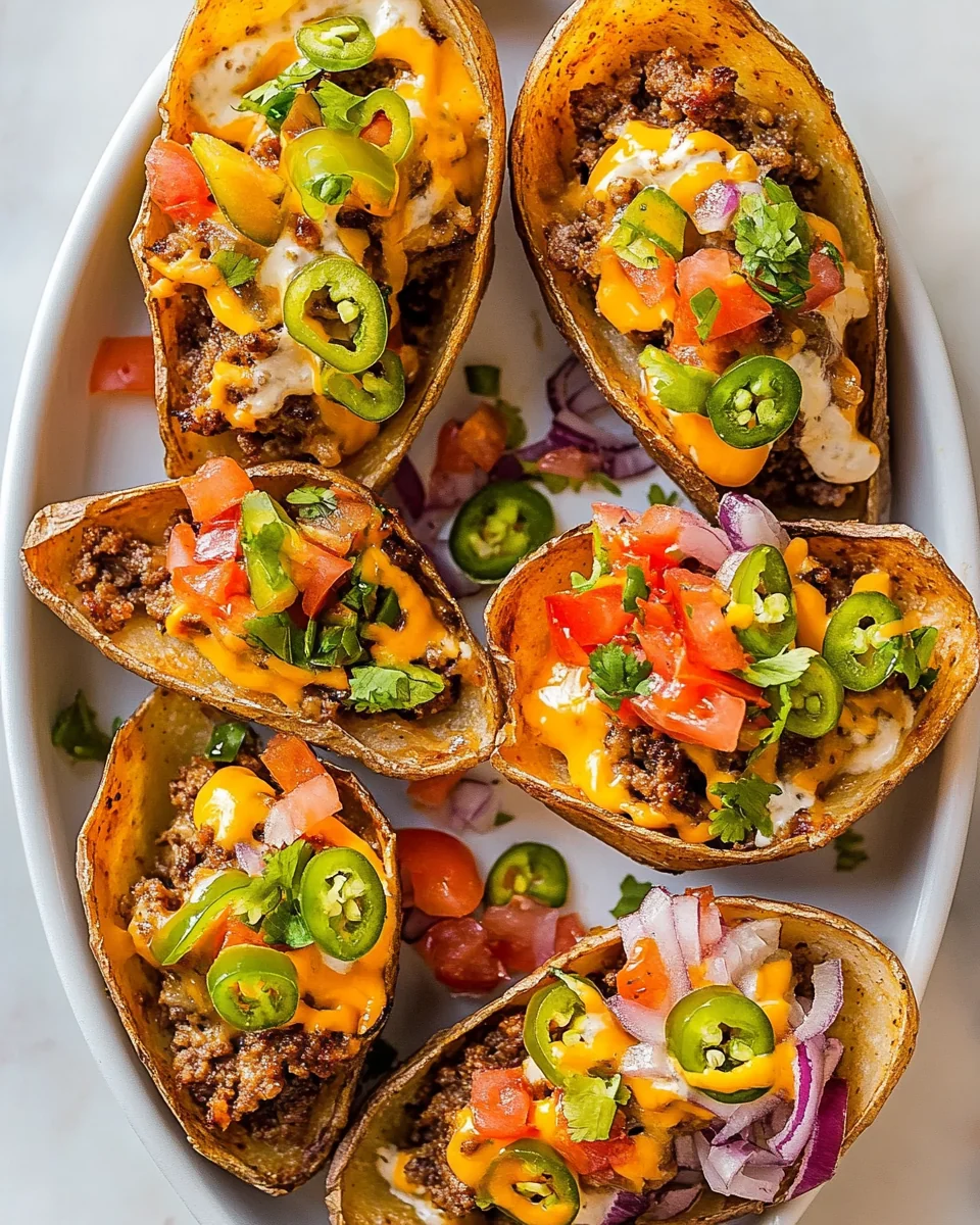 Savory Cheeseburger Potato Skins for a Cozy Night In - additional image