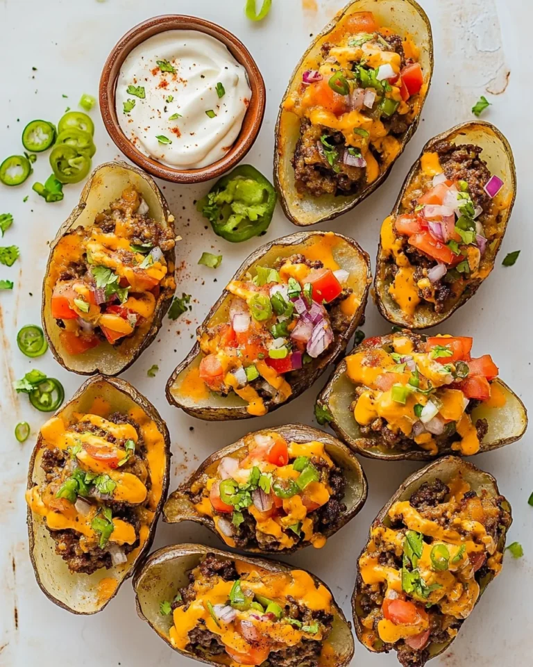Savory Cheeseburger Potato Skins for a Cozy Night In