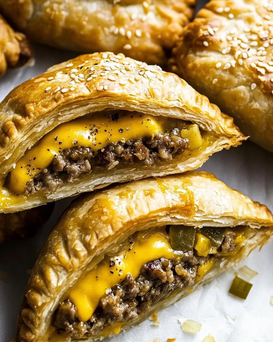 Savory Homemade Cheeseburger Hand Pies - additional image