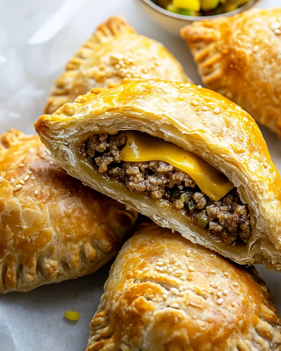 Savory Homemade Cheeseburger Hand Pies - additional image