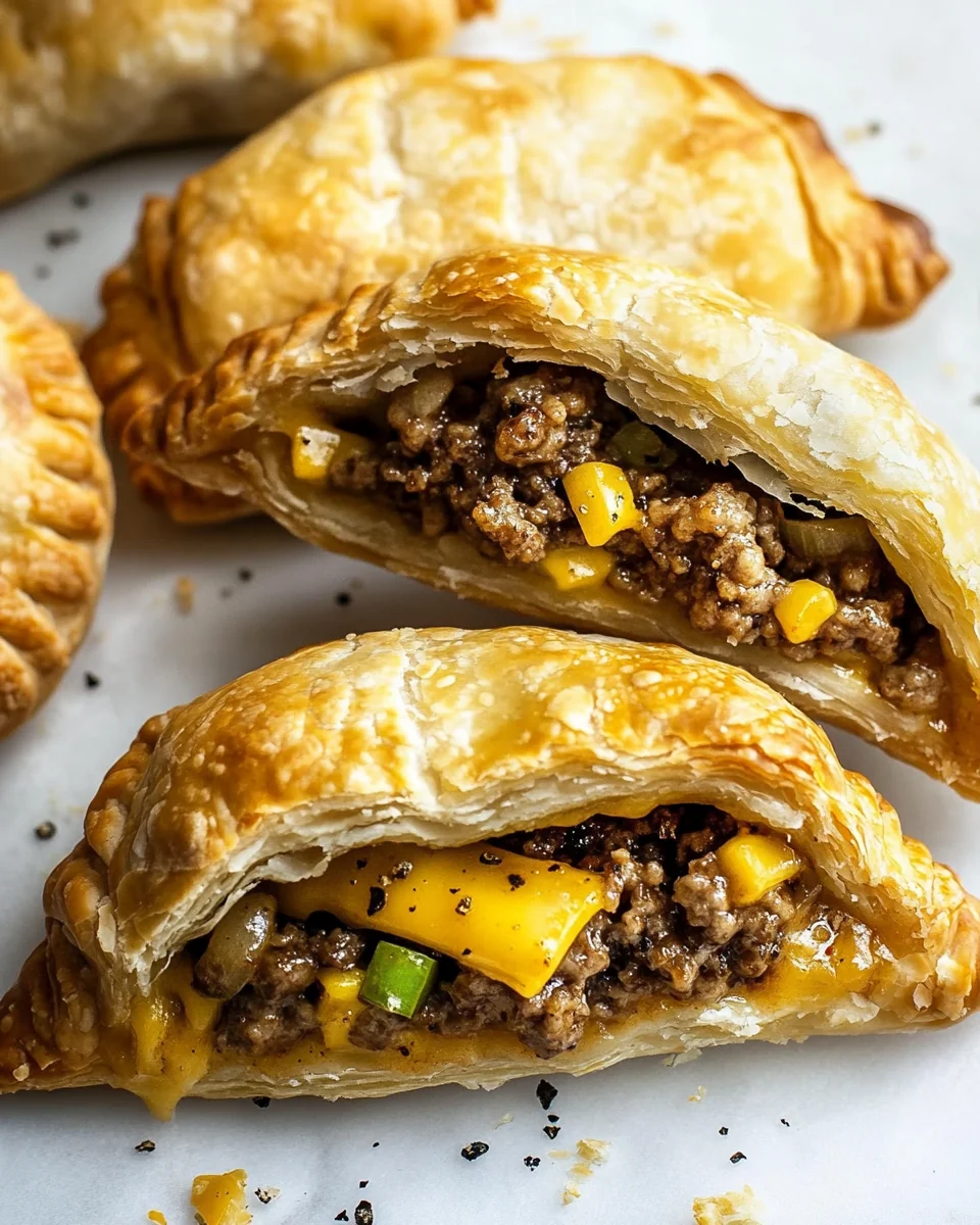 Savory Homemade Cheeseburger Hand Pies - additional image