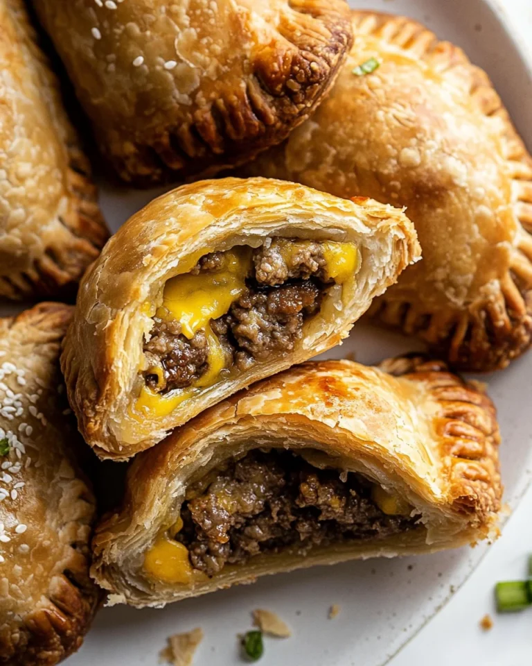 Savory Homemade Cheeseburger Hand Pies