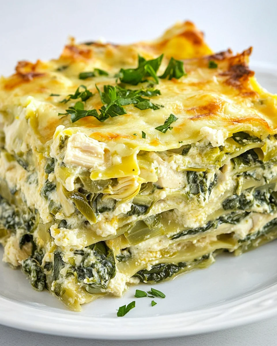 Cheesy Spinach and Artichoke Lasagna for a Cozy Night - additional image