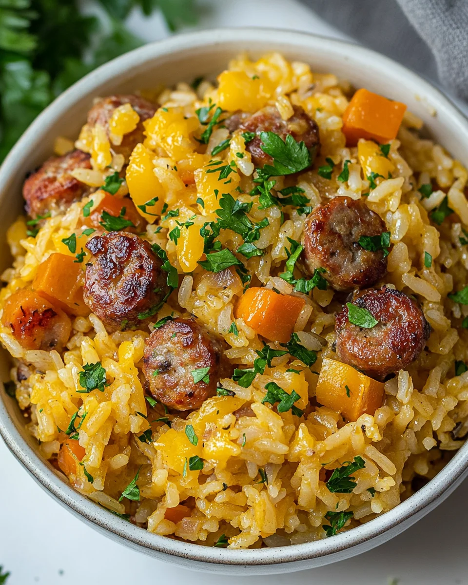 Cheesy Sausage and Rice Skillet for a Hearty Weeknight Meal - additional image