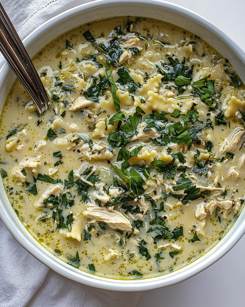 Hearty Homemade Chicken Lasagna Soup - additional image