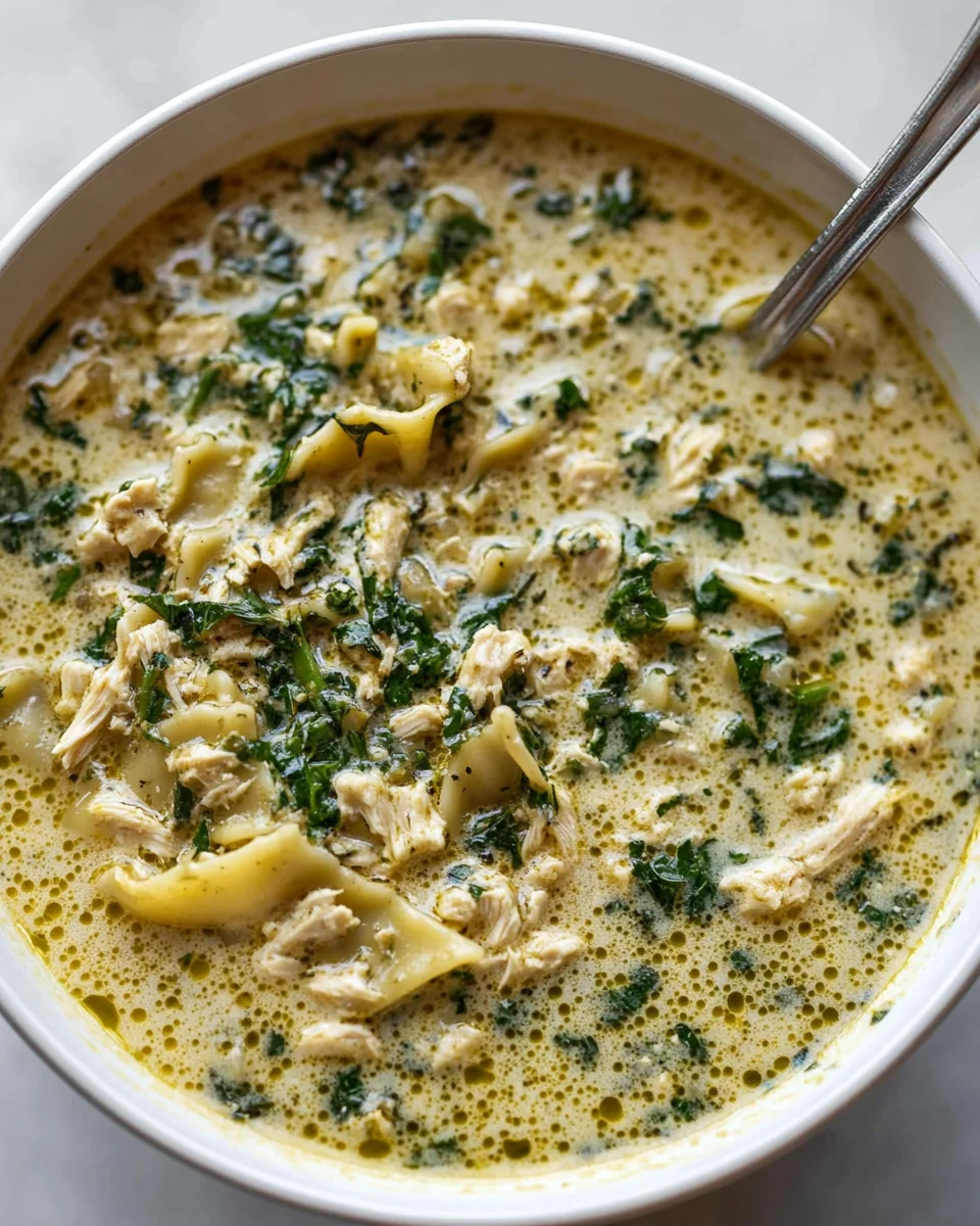 Hearty Homemade Chicken Lasagna Soup - additional image