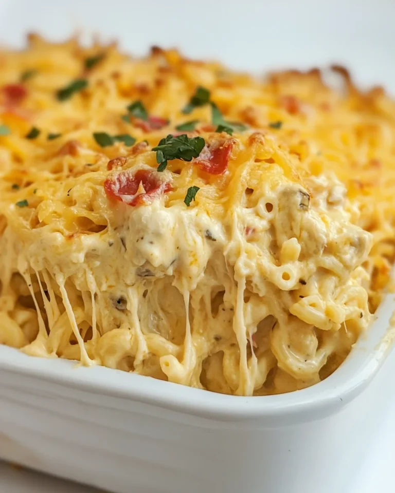 Creamy Chicken Spaghetti Mac and Cheese Delight