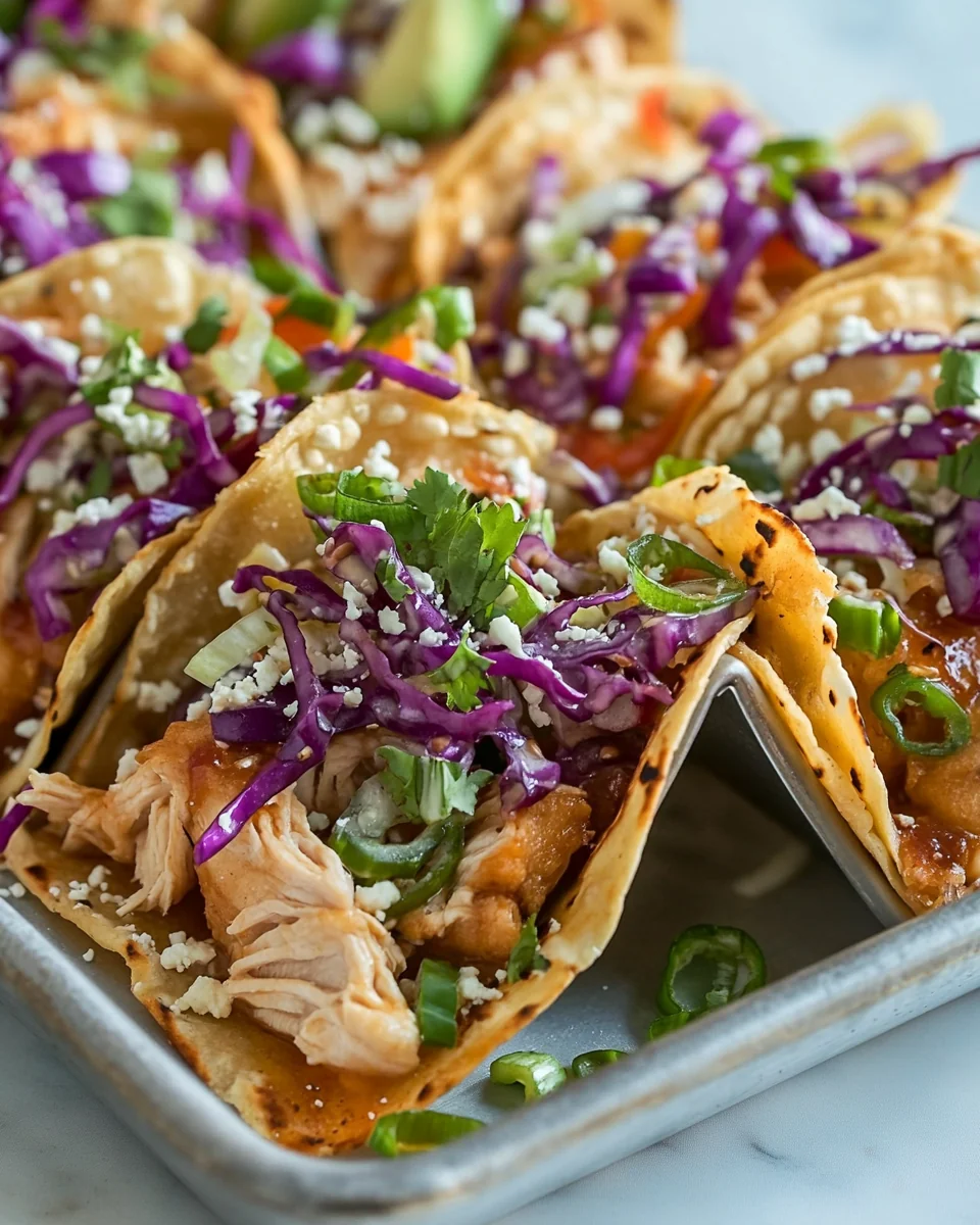 Homemade Chicken Wonton Tacos That Are Perfectly Flavorful - additional image