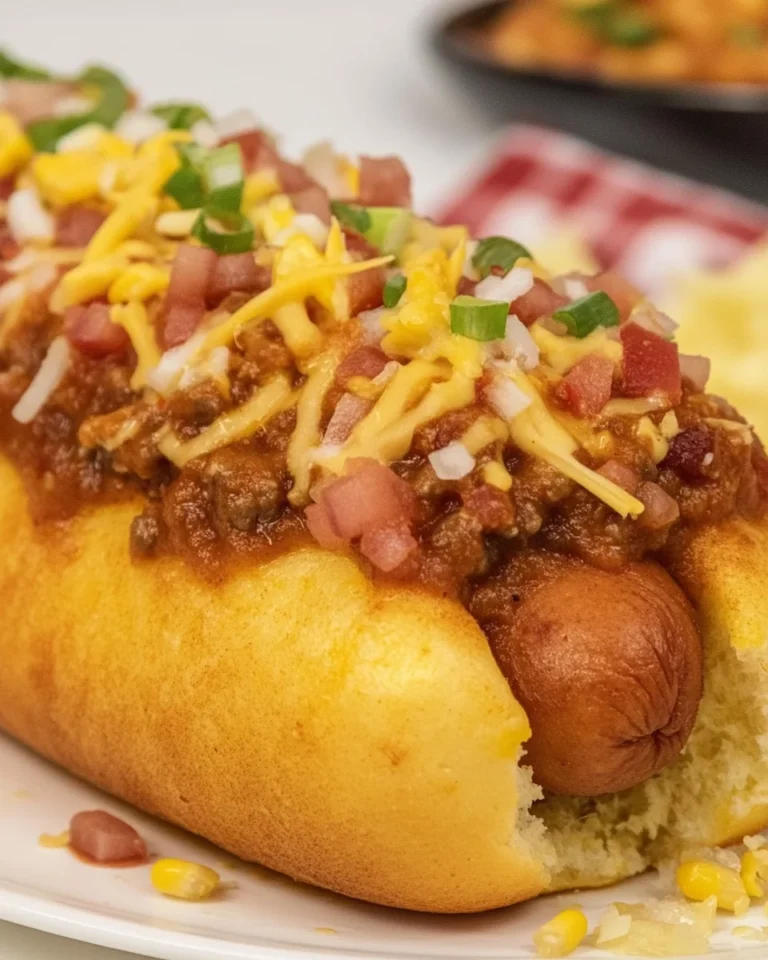 Delicious Homemade Chili Cheese Corn Dogs
