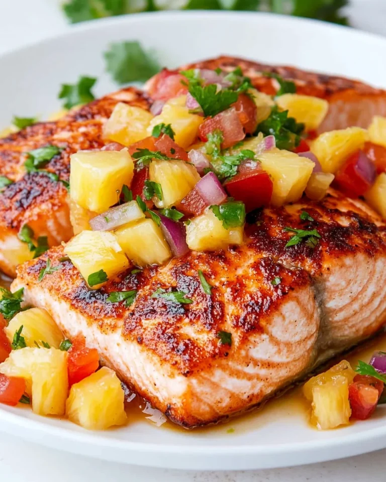 Chili Lime Salmon with Fresh Pineapple Salsa