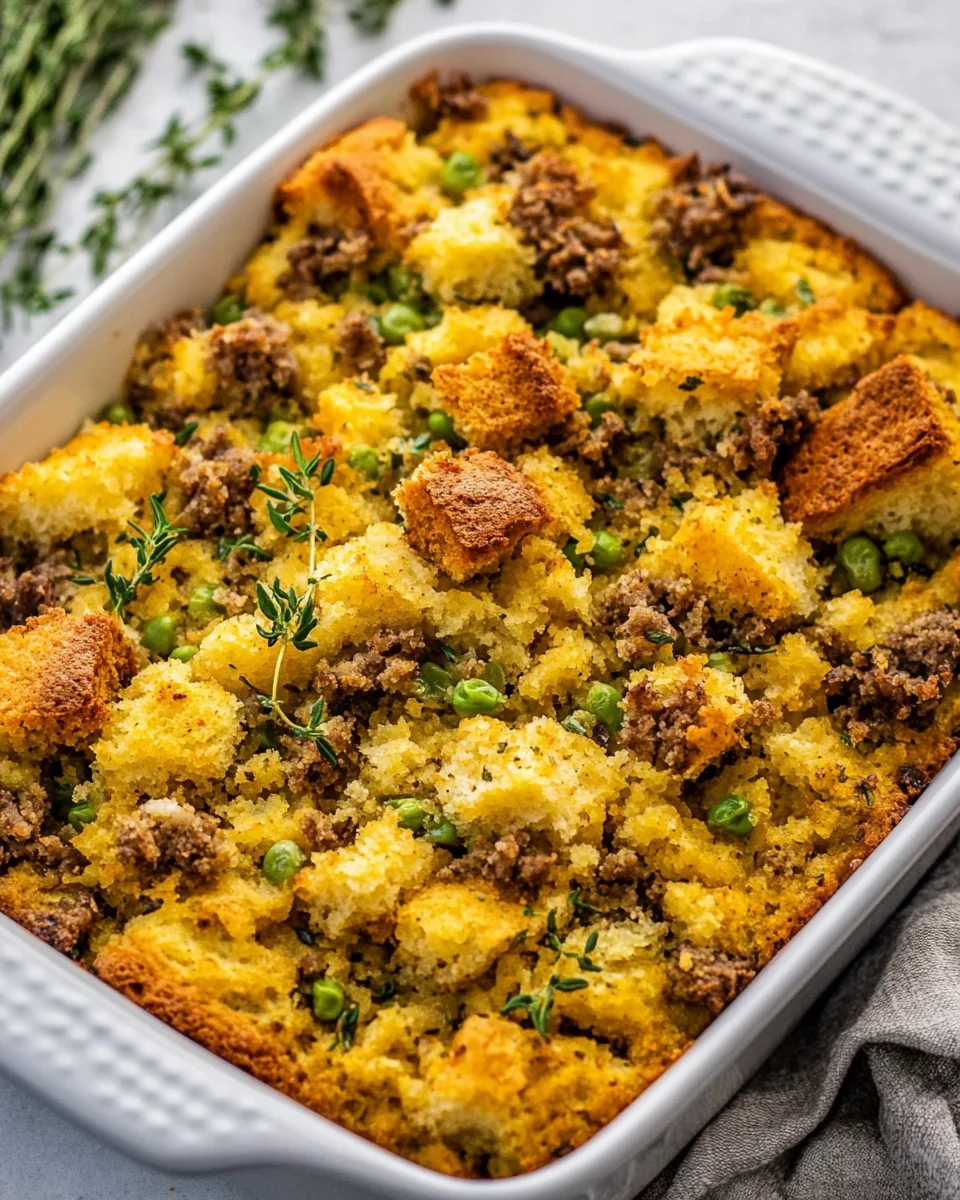 Classic Homemade Cornbread Dressing - additional image