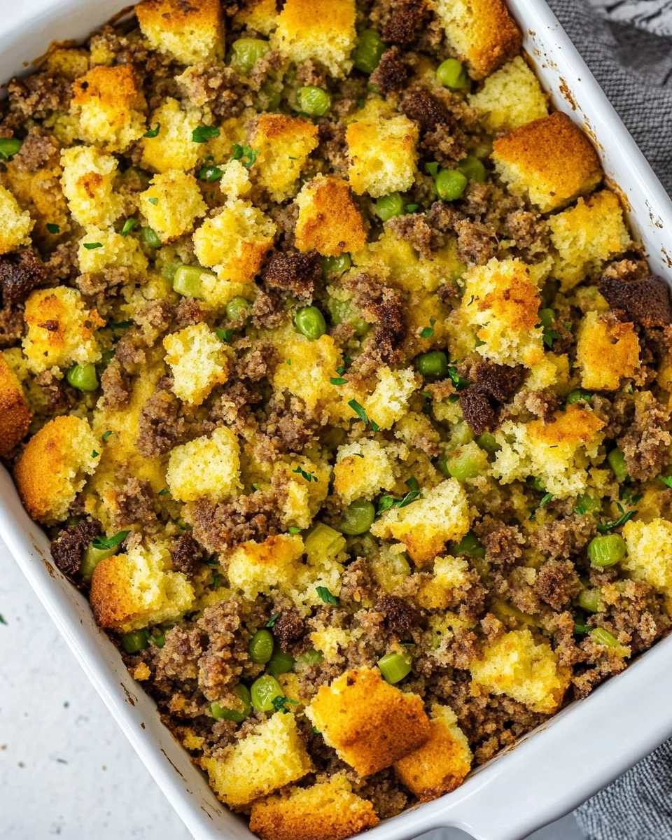 Classic Homemade Cornbread Dressing - additional image