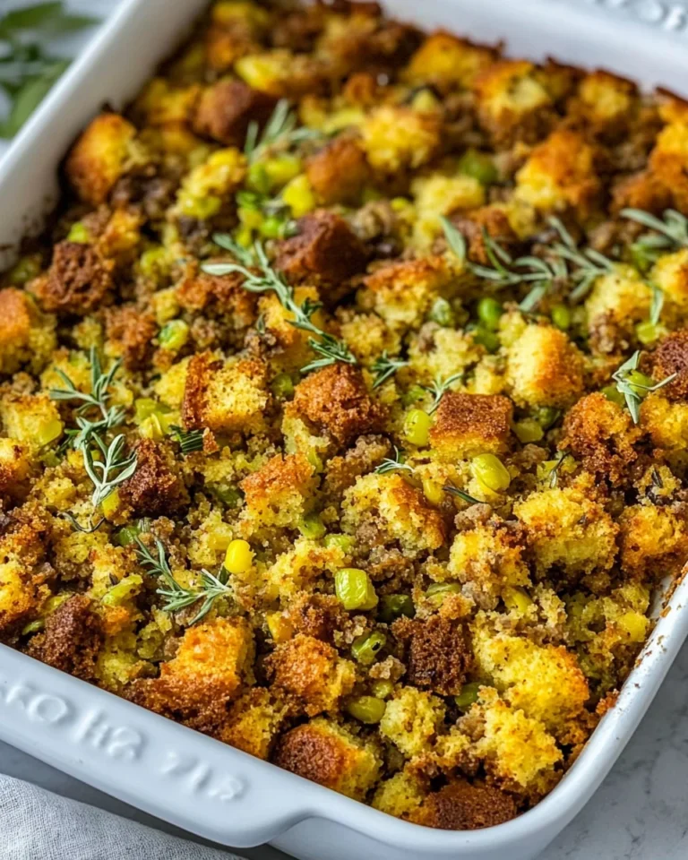 Classic Homemade Cornbread Dressing