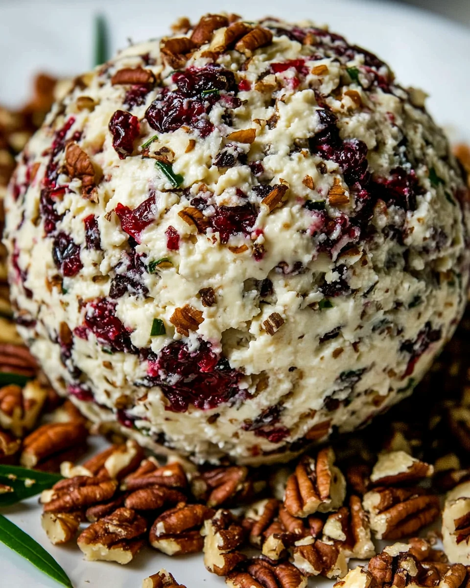 Classic Cranberry Pecan Cheese Ball Recipe - additional image