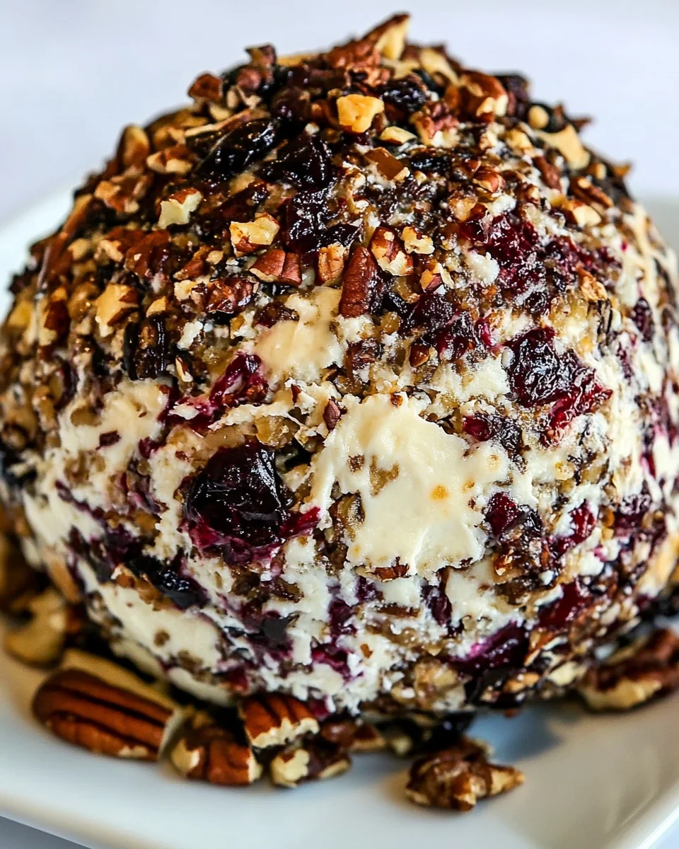 Classic Cranberry Pecan Cheese Ball Recipe - additional image