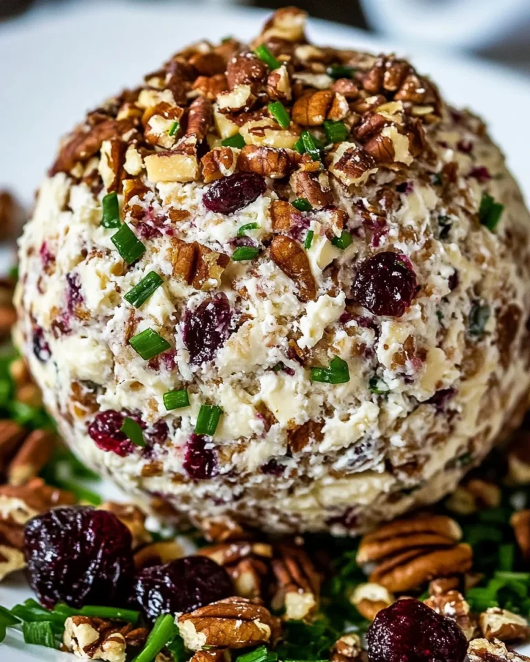 Classic Cranberry Pecan Cheese Ball Recipe