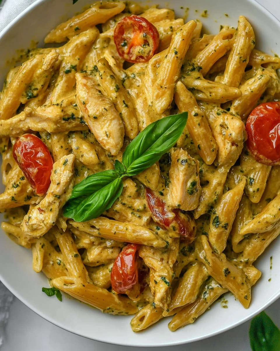 Creamy Pesto Chicken Tomato Pasta Recipe - additional image