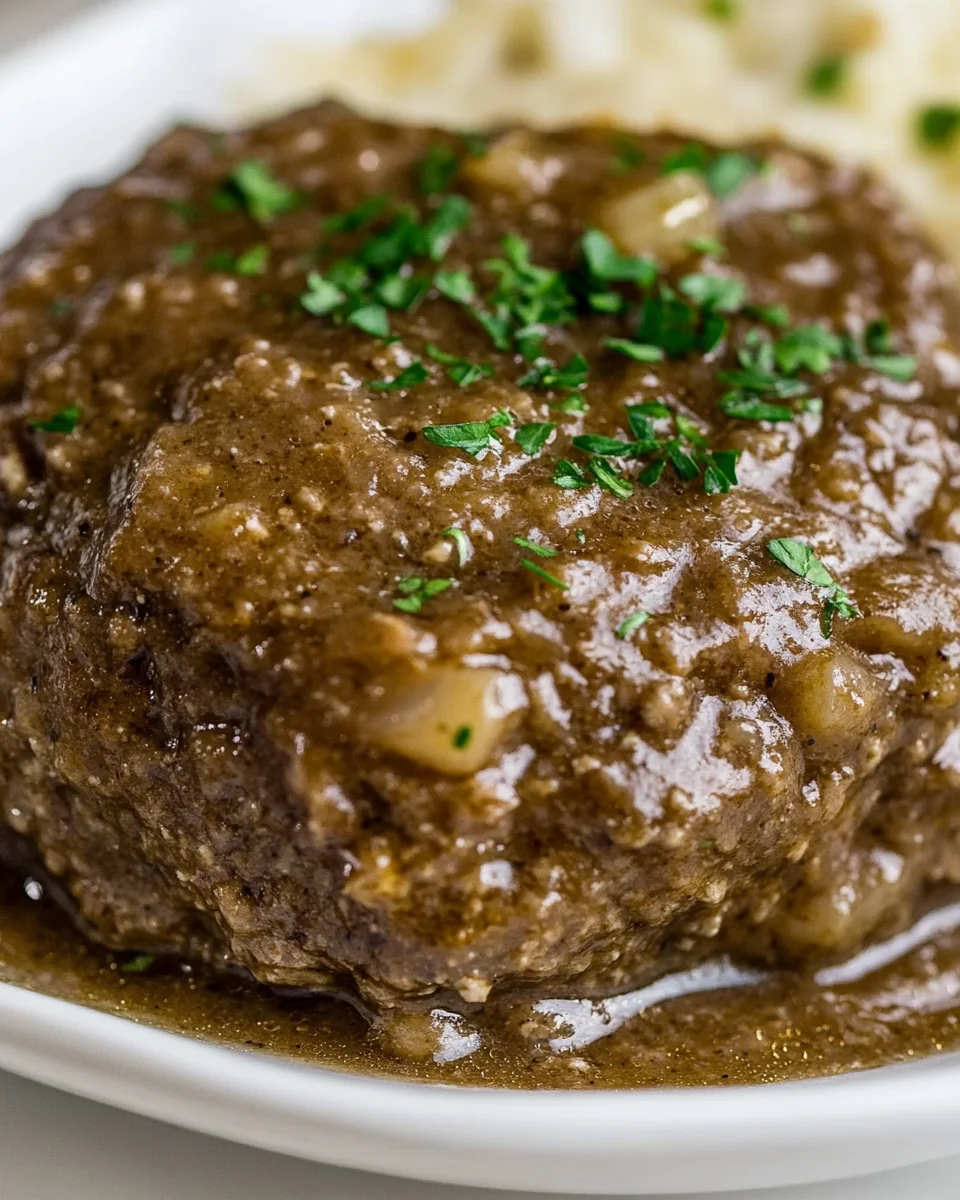 Simple Slow Cooker Salisbury Steak - additional image