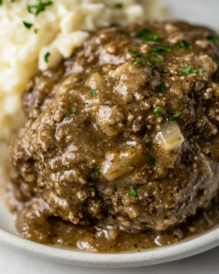 Simple Slow Cooker Salisbury Steak