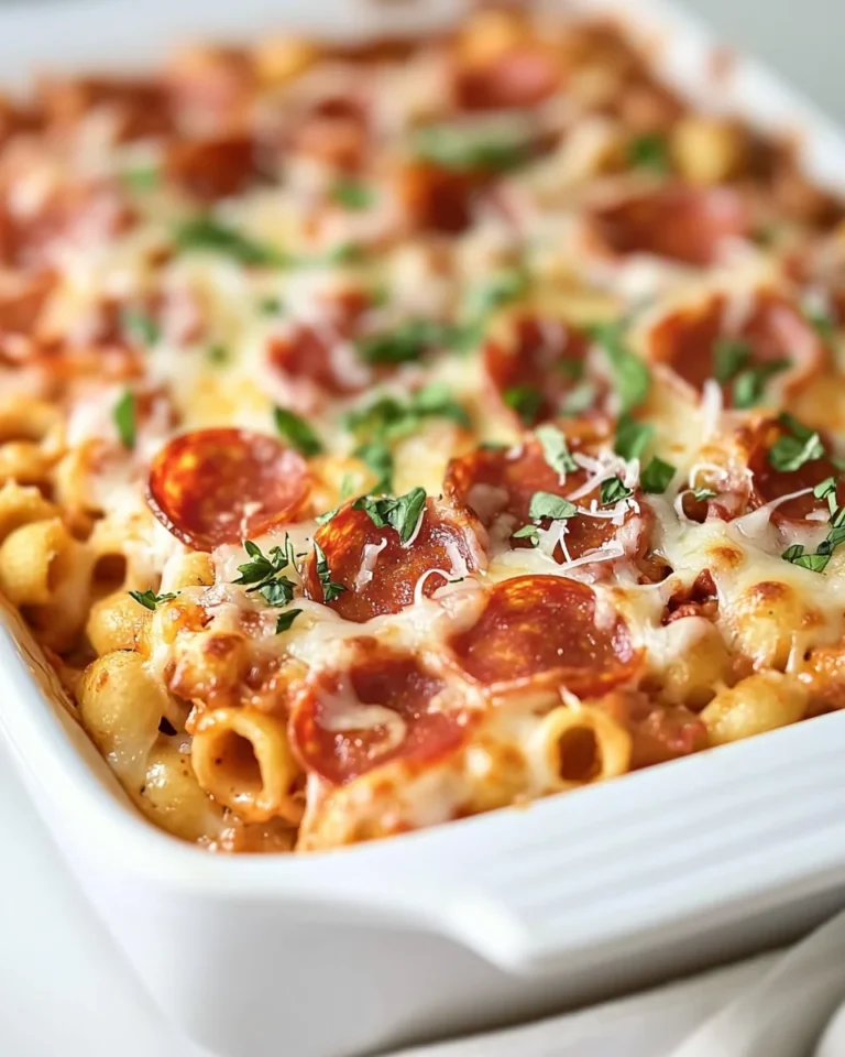 Simple Homemade Pizza Casserole