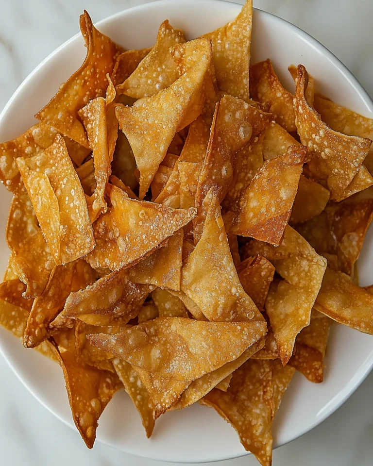 Crispy Homemade Wonton Strips