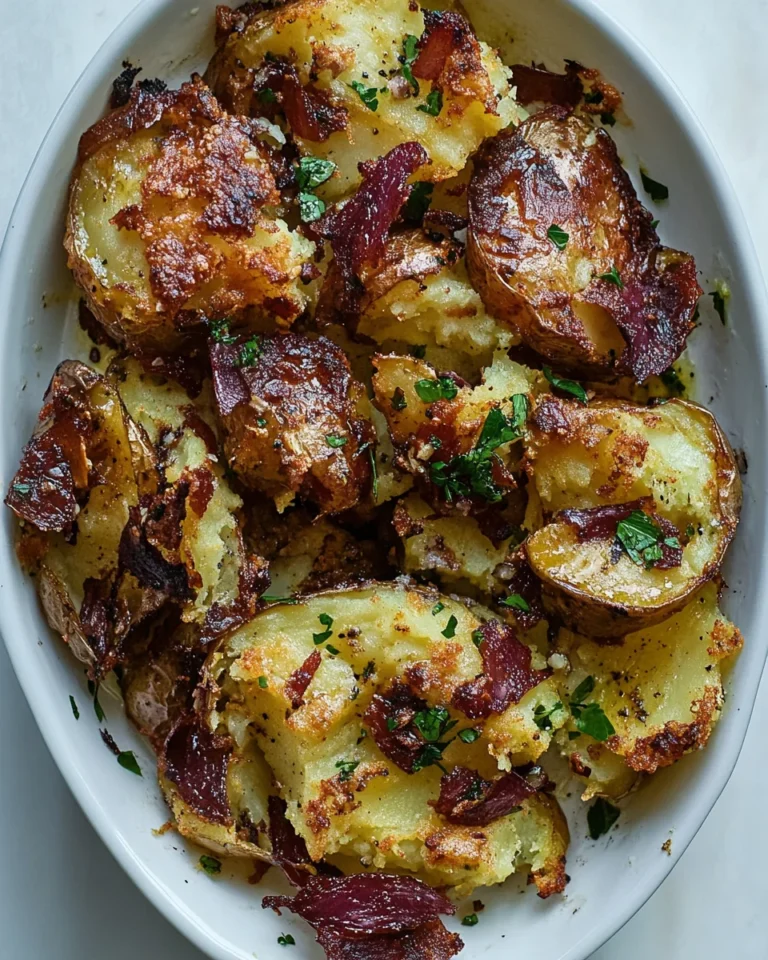 Garlic Cajun Smashed Potatoes Recipe