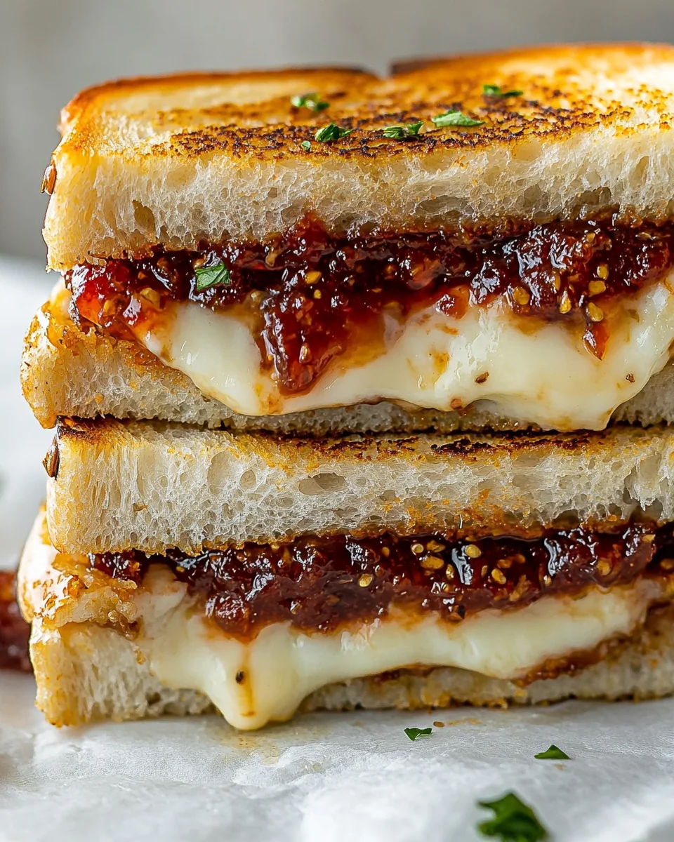 Grilled Cheese with Flavorful Spicy Tomato Jam - additional image