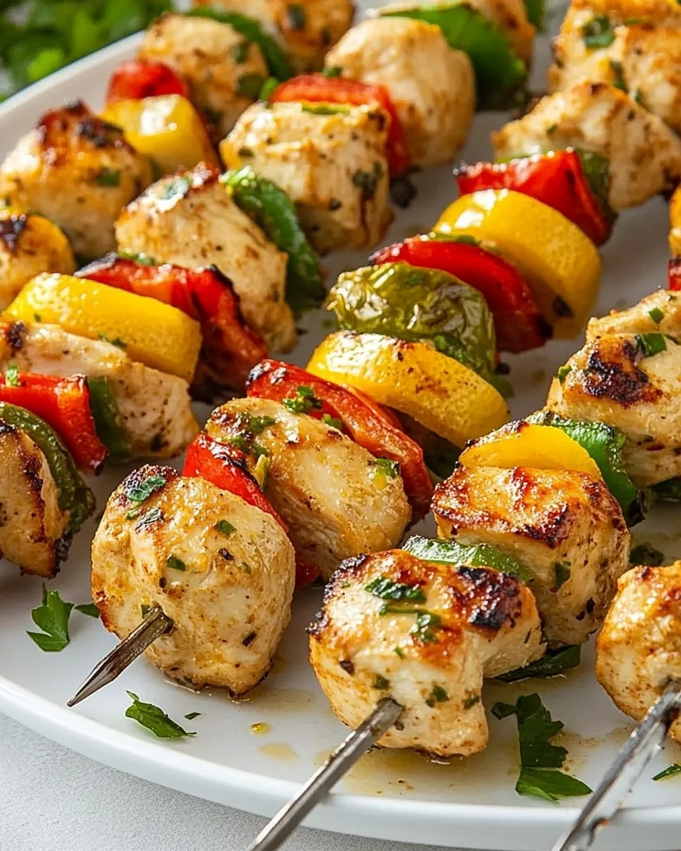 Grilled Lemon Garlic Chicken Kebabs: A Simple, Flavorful Delight - additional image
