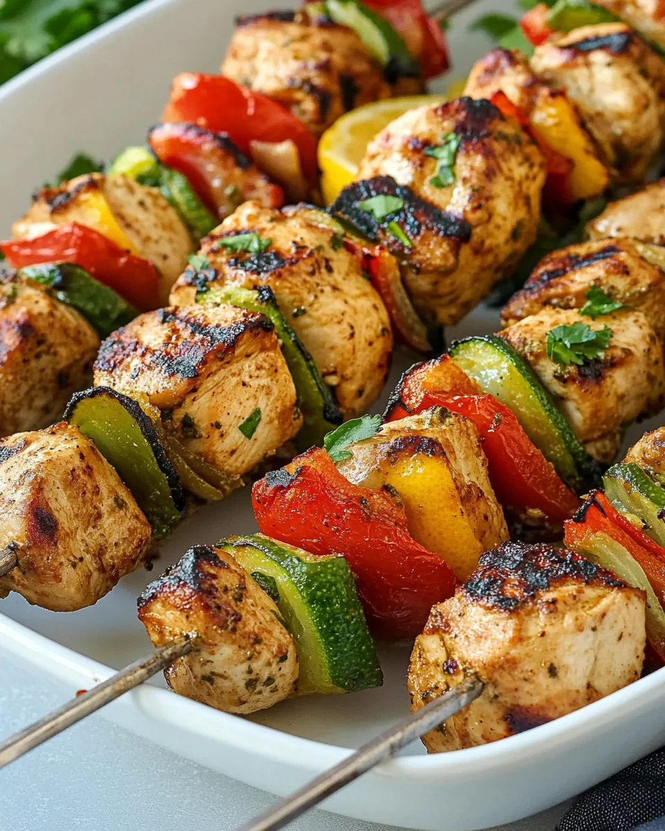 Grilled Lemon Garlic Chicken Kebabs: A Simple, Flavorful Delight - additional image