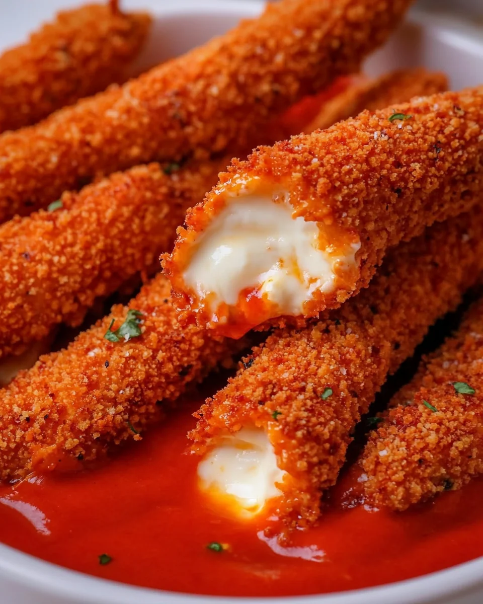 Homemade Hot Cheeto Mozzarella Sticks - additional image