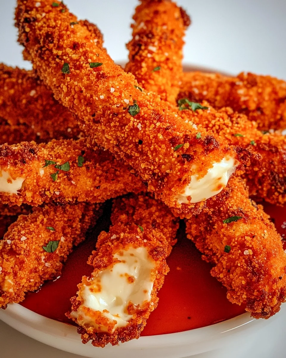 Homemade Hot Cheeto Mozzarella Sticks - additional image