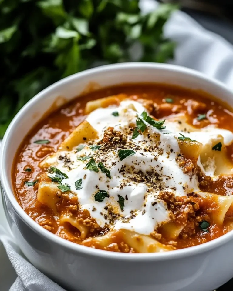 Comforting Homemade Lasagna Soup