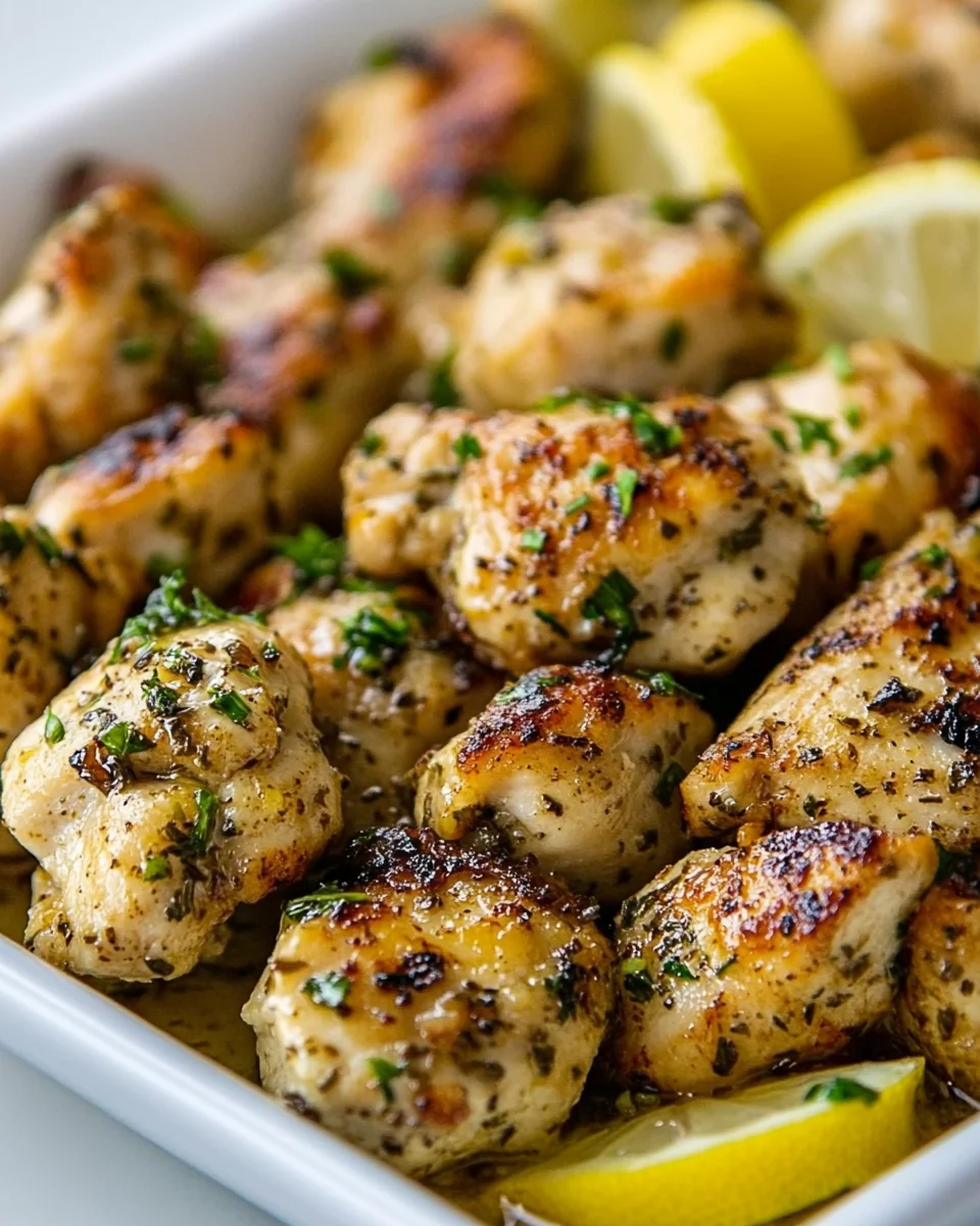 Savory Lemon Garlic Chicken Bites - additional image