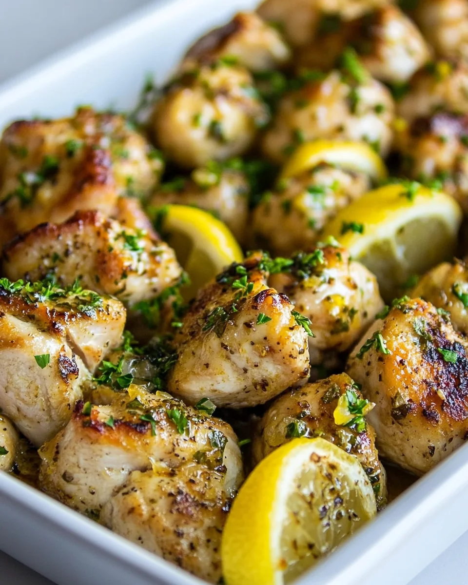 Savory Lemon Garlic Chicken Bites - additional image