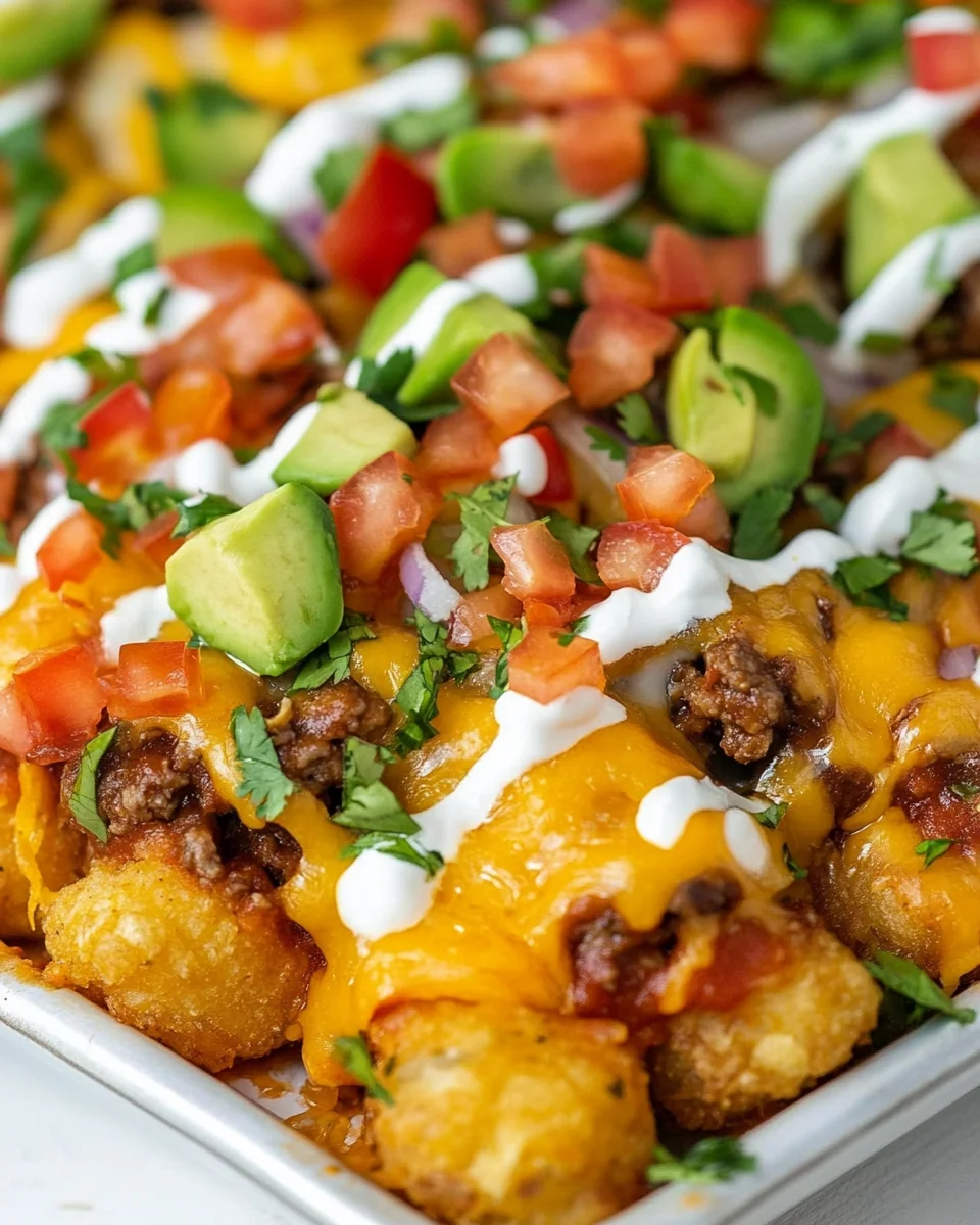Delicious Loaded Tater Tot Nachos for a Cozy Night - additional image
