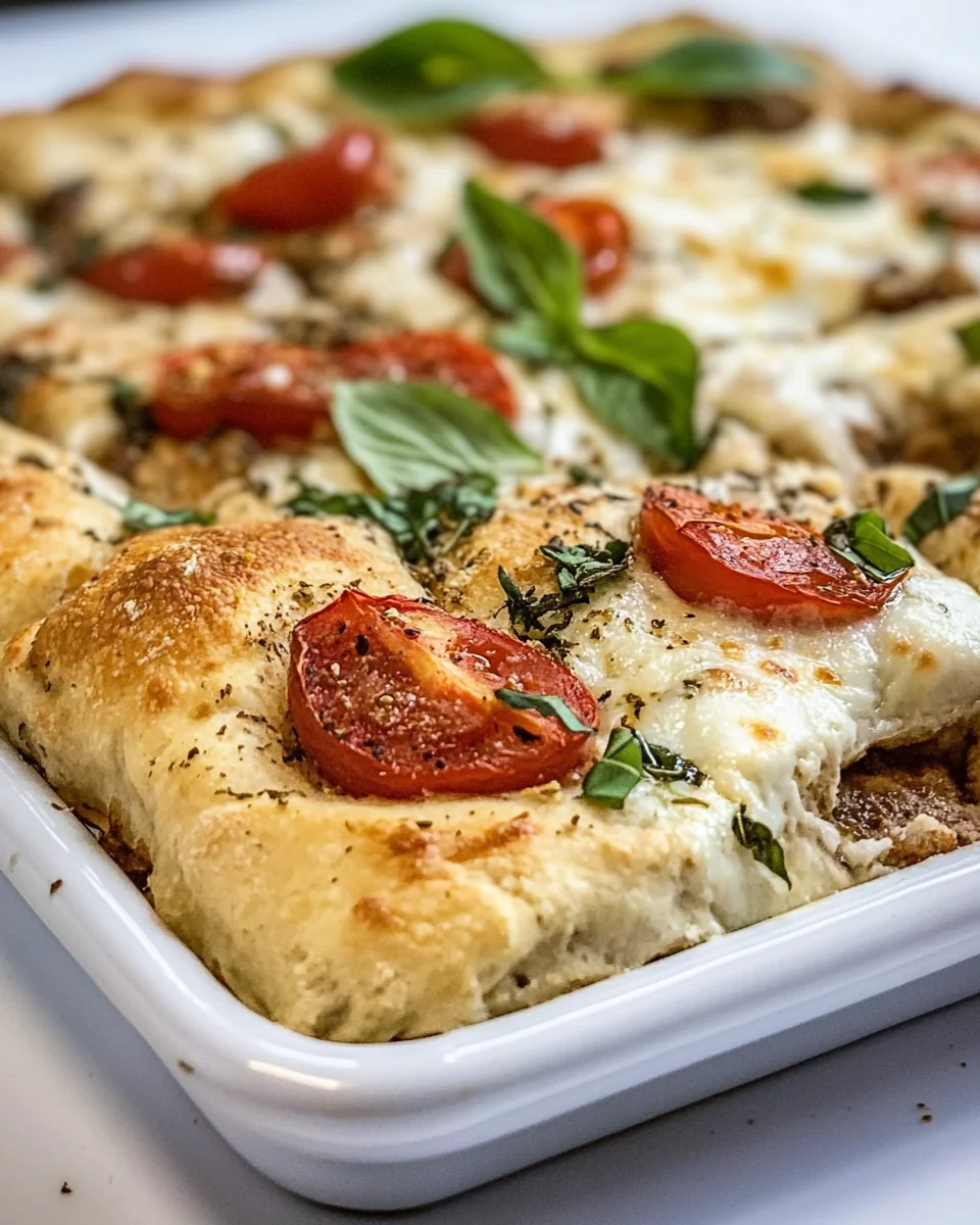 Homemade Classic Margherita Focaccia Bread - additional image