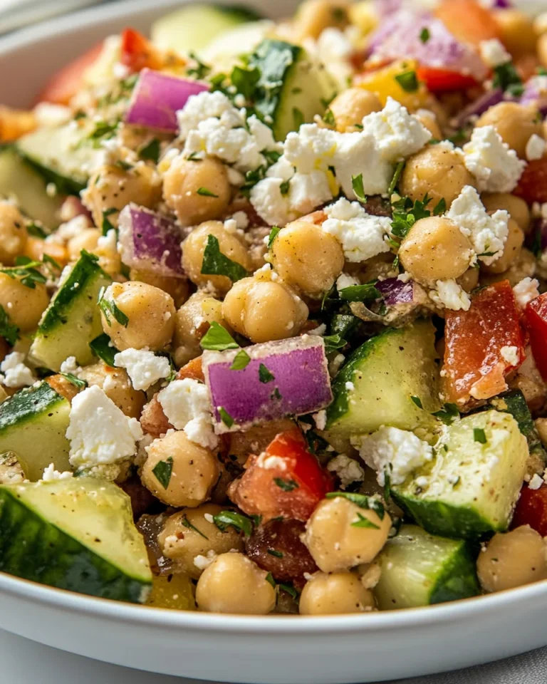 Fresh Mediterranean Chickpea Salad Recipe