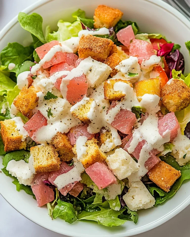Homemade Monte Cristo Salad With Fresh Ingredients