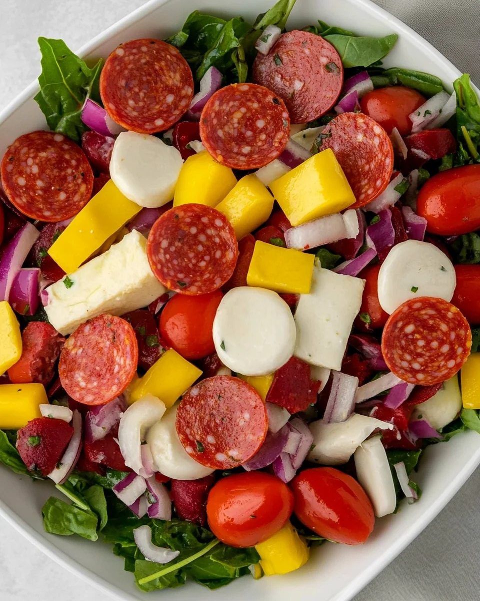 Savory Pepperoni Salad With Fresh Ingredients - additional image