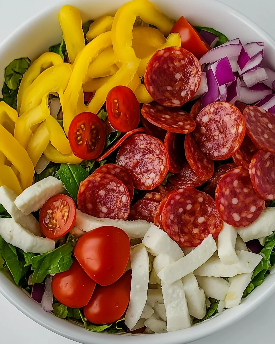 Savory Pepperoni Salad With Fresh Ingredients - additional image