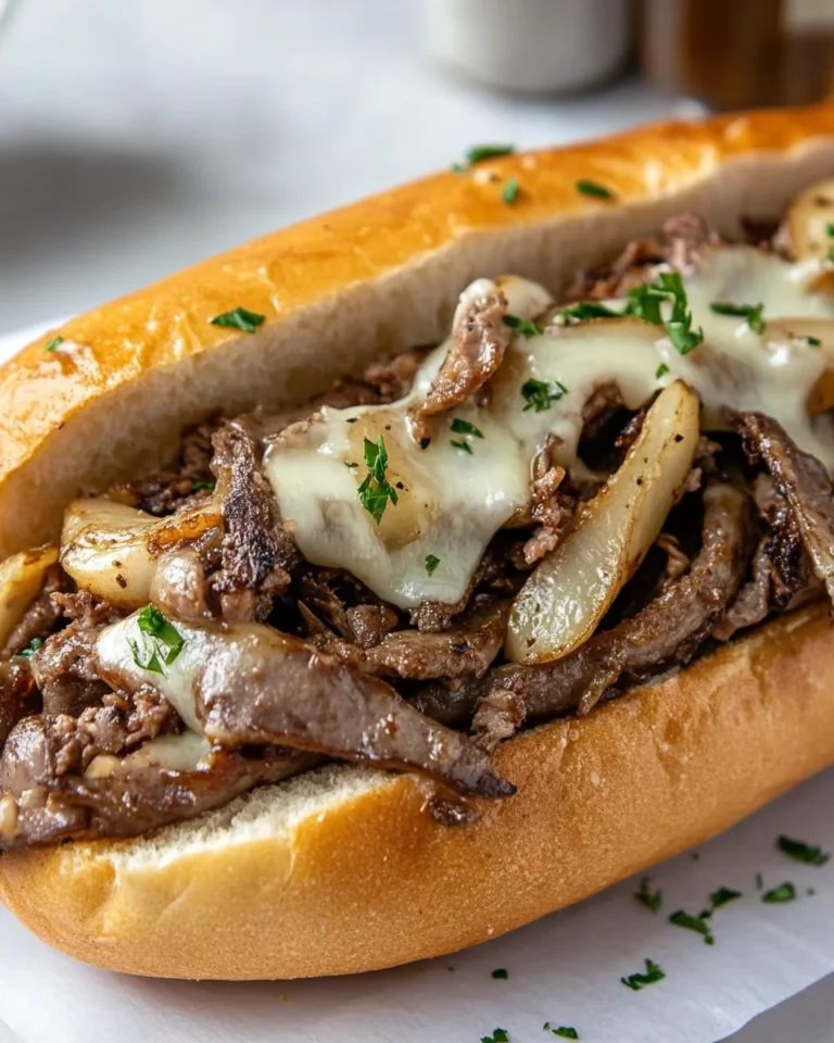 Classic Philly Cheesesteak with Homemade Flavor