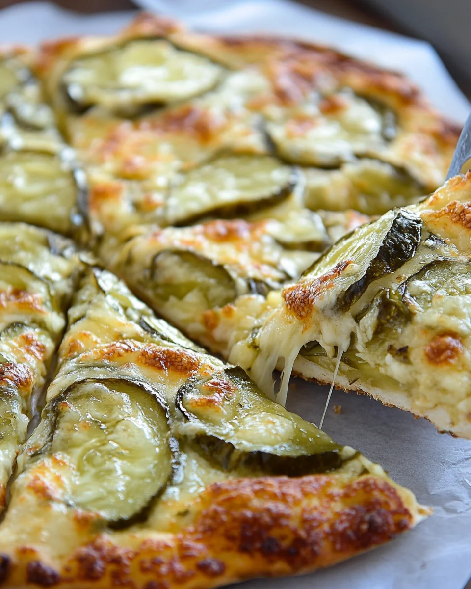 Delicious Homemade Pickle Pizza - additional image