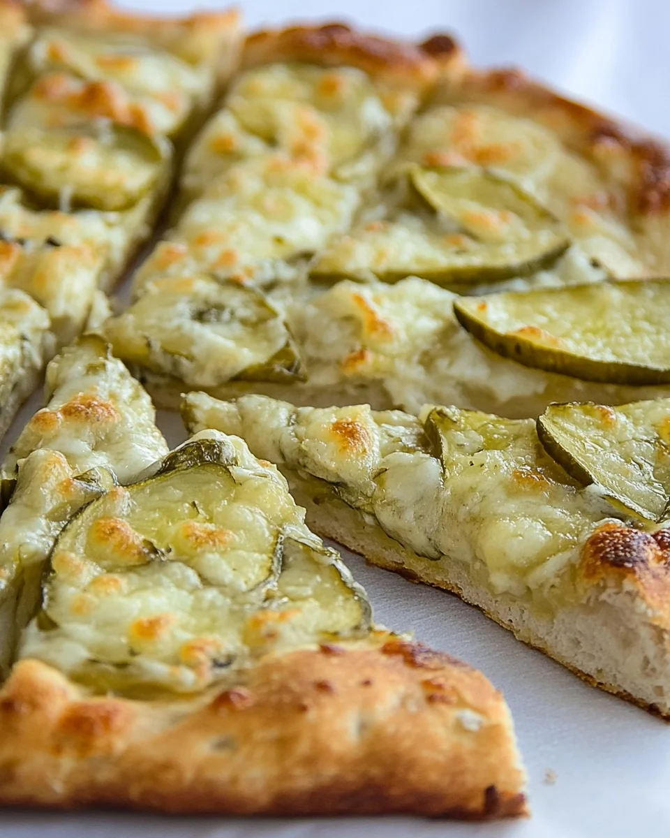Delicious Homemade Pickle Pizza - additional image