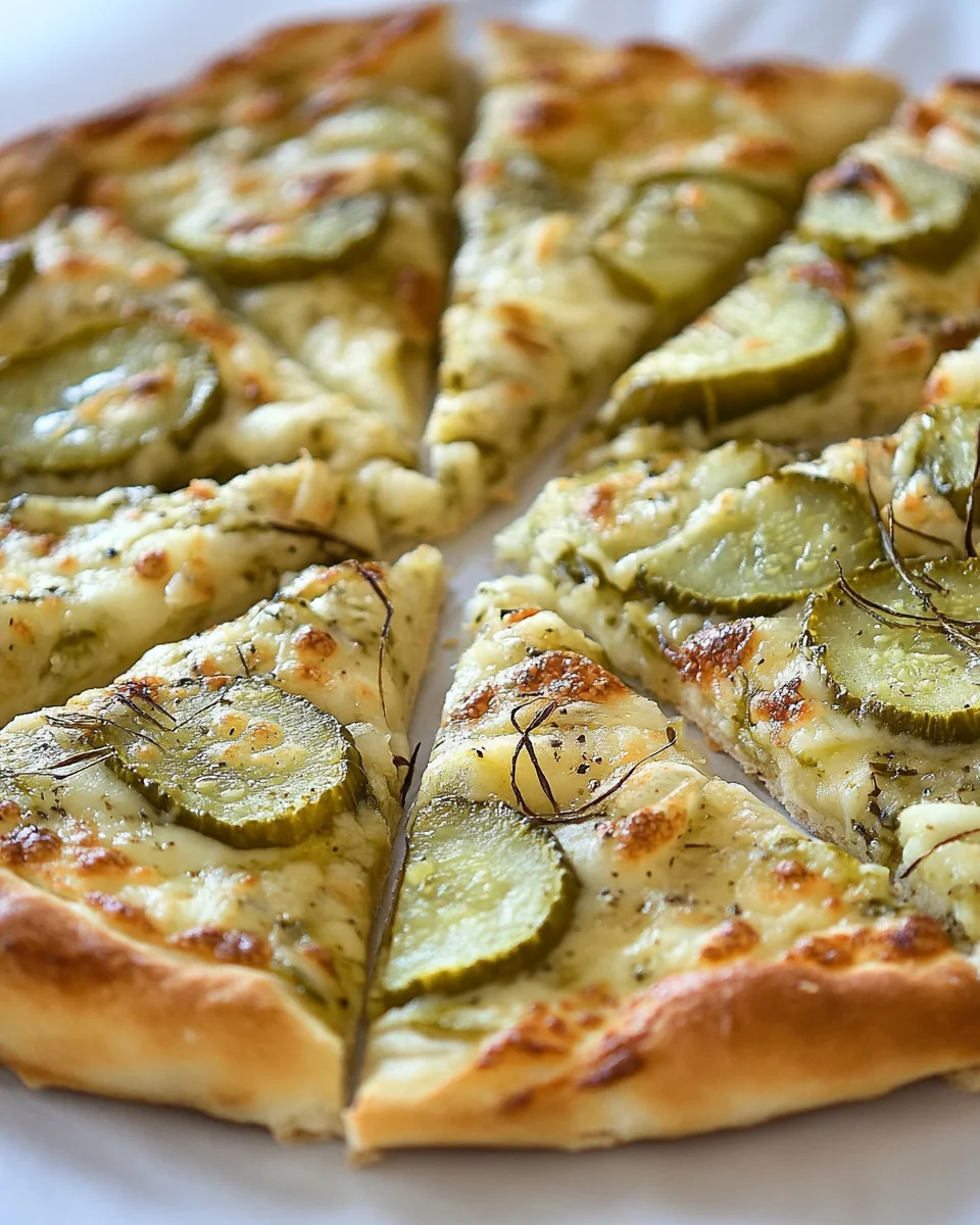 Delicious Homemade Pickle Pizza - additional image
