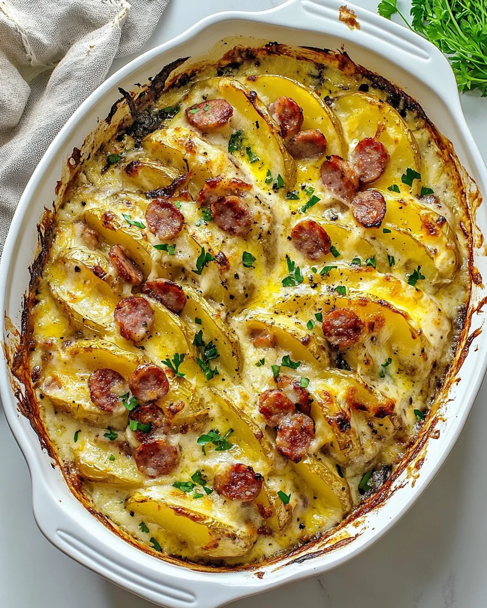 Delicious Potatoes Au Gratin with Smoked Sausage - additional image