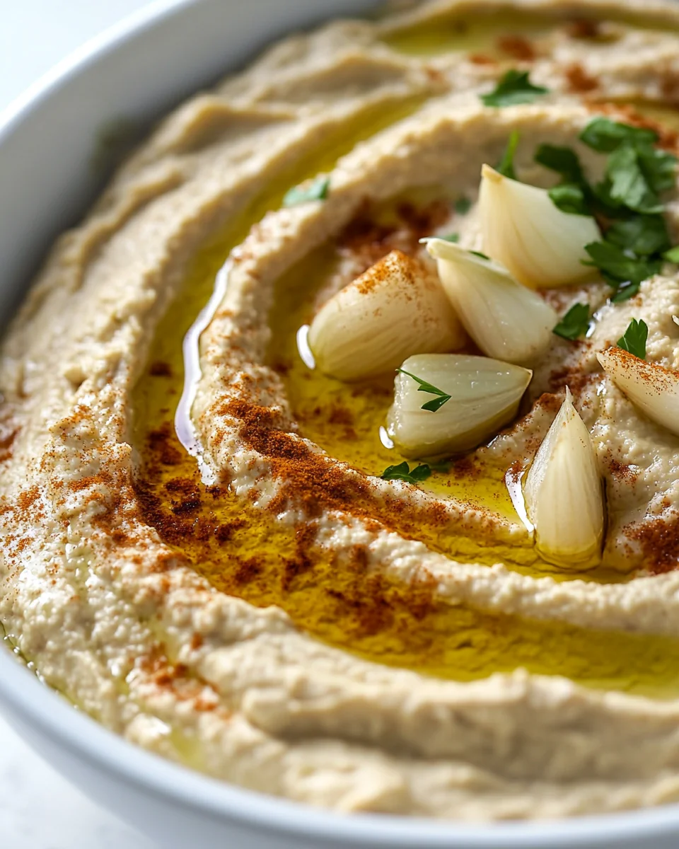 Simple Roasted Garlic Hummus Recipe - additional image