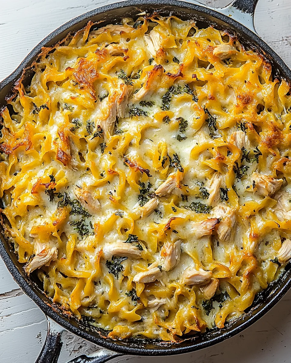 Simple Skillet Chicken Noodle Casserole - additional image