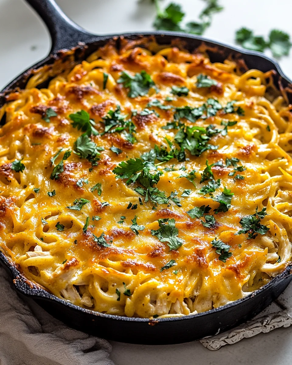 Simple Skillet Chicken Noodle Casserole - additional image