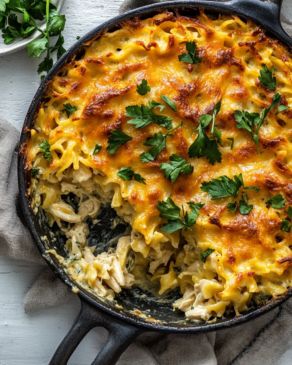 Simple Skillet Chicken Noodle Casserole - additional image